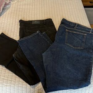 2 pairs Men’s Jeans 46x32